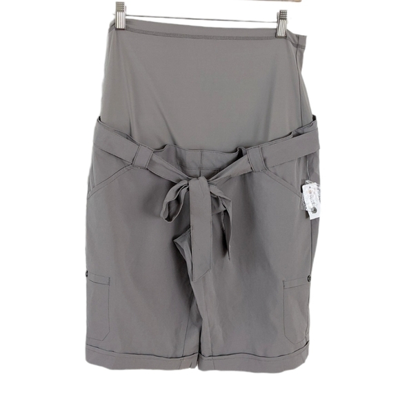 THYME maternity paper bag outdoor hiking shorts Medium NEW B1 - Picture 1 of 8